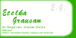 etelka grausam business card